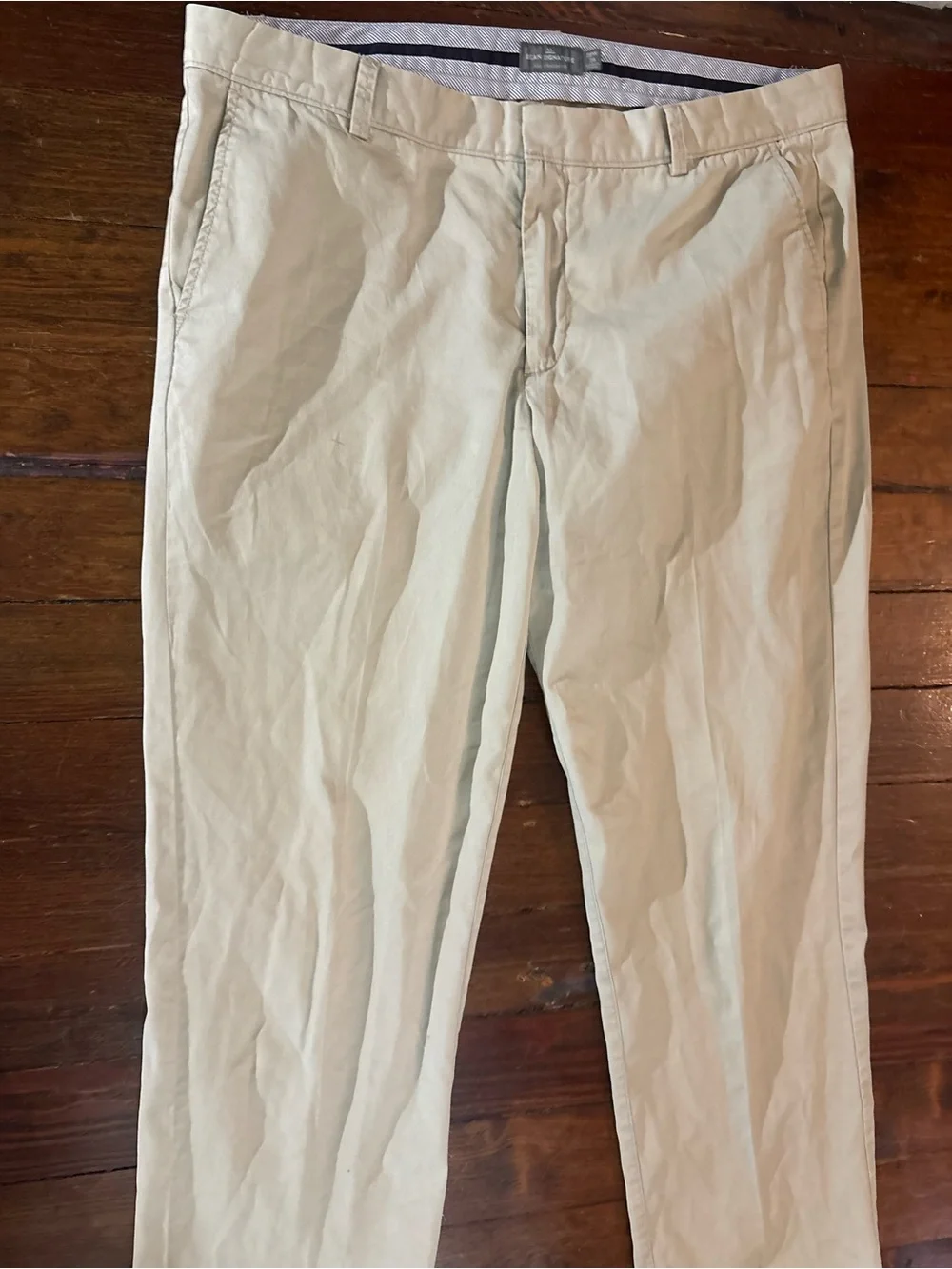Ll bean signature slim straight fit chinos pants size 38x36